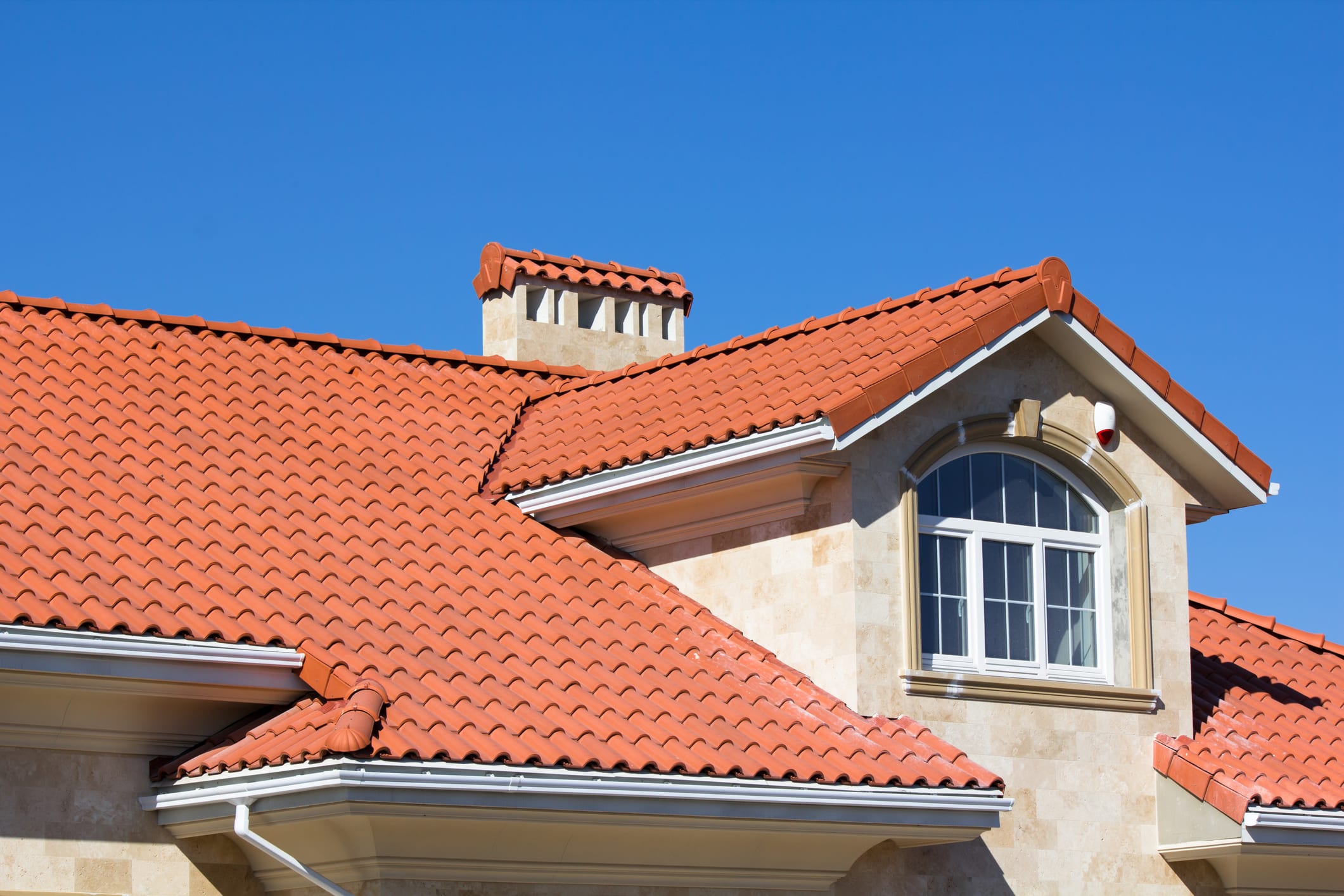 Home with a tile roof